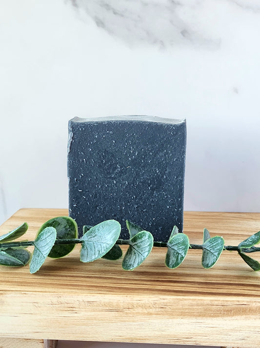 Activated Charcoal and Kaolin Clay Unscented Cold Process Soap Bar