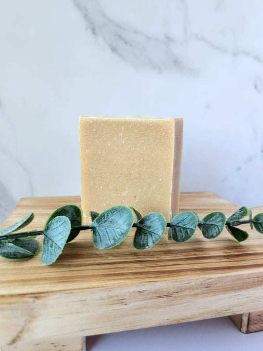 Turmeric and Kaolin Clay Unscented Cold Process Soap Bar