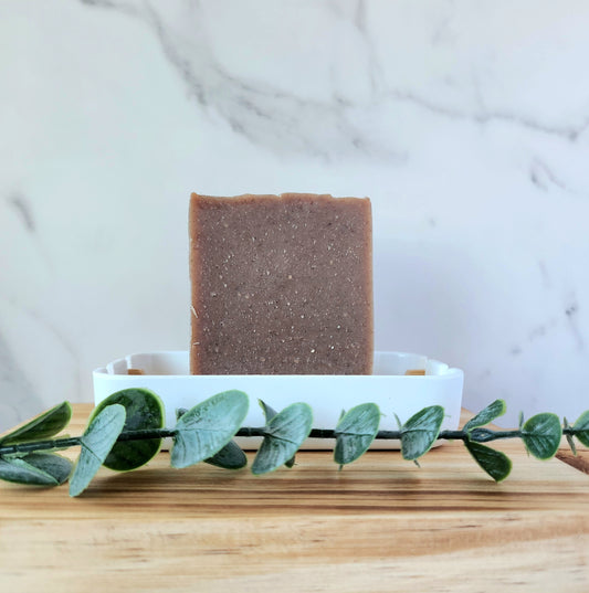 Black Walnut and Kaolin Clay Unscented Cold Process Soap Bar