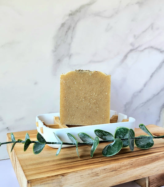 Sage and Kaolin Clay Unscented Cold Process Soap Bar