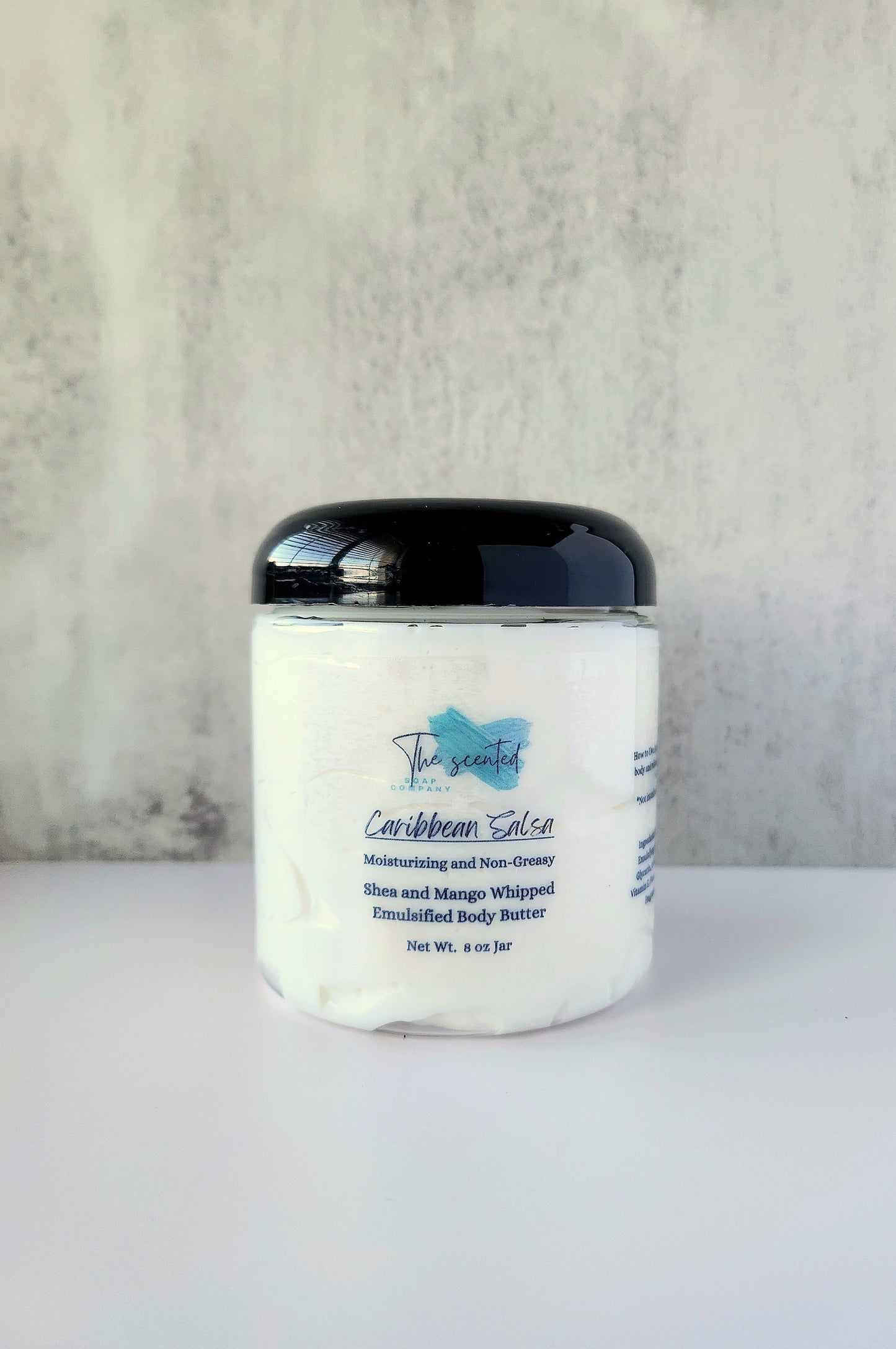 CARIBBEAN SALSA Emulsified Body Butter Shea Butter and Mango Butter Moisturizing Body Butter 8 oz