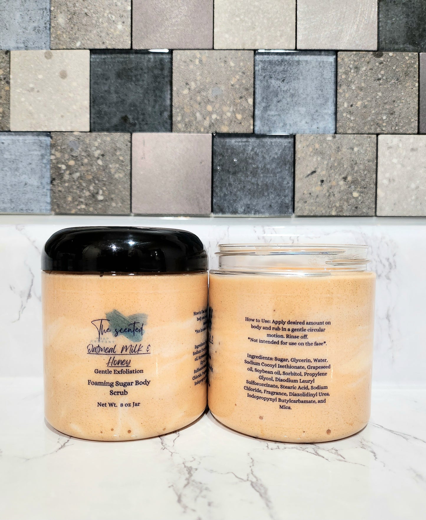 OATMEAL MILK and HONEY Foaming Sugar Body Scrub 8 oz