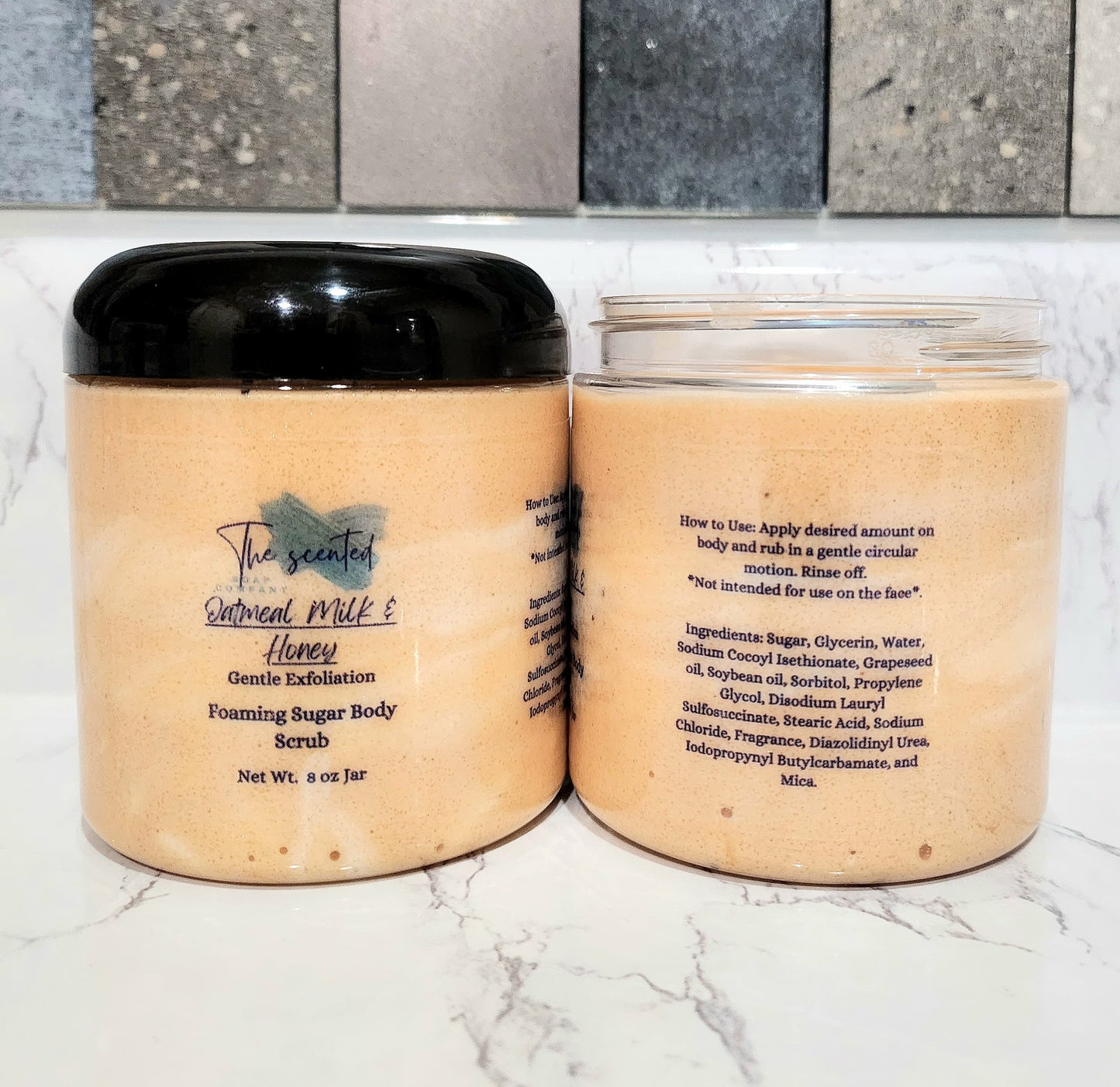 OATMEAL MILK and HONEY Foaming Sugar Body Scrub 8 oz