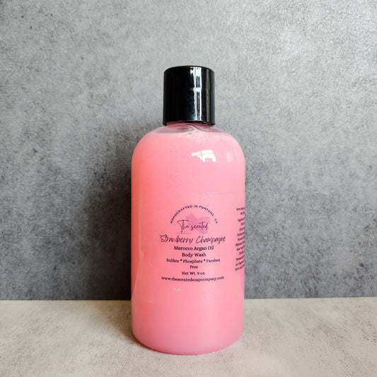 Strawberry Champagne Vegan Body Wash 9 oz