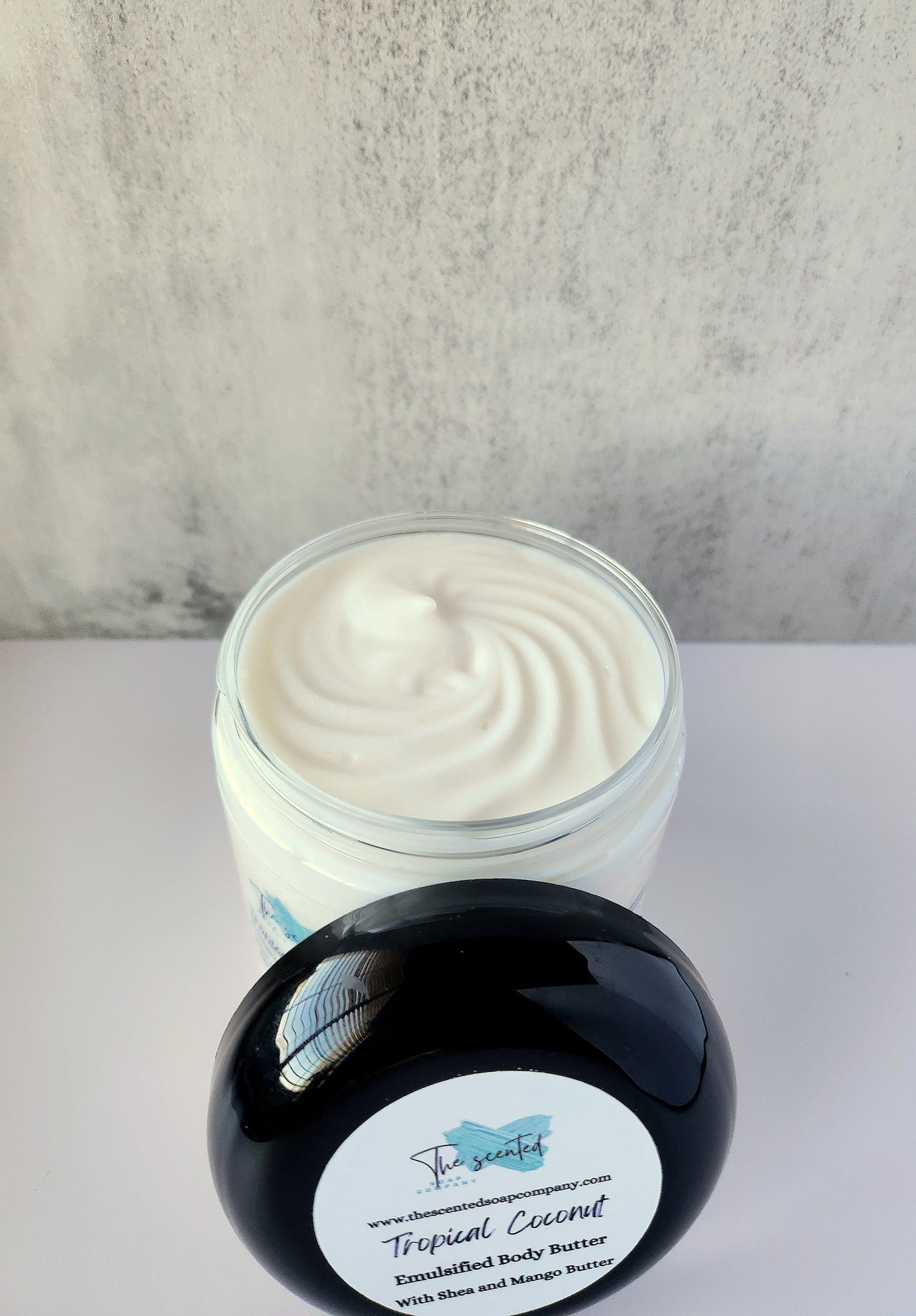 TROPICAL COCONUT Emulsified Body Butter Shea Butter and Mango Butter Moisturizing Body Butter 8 oz