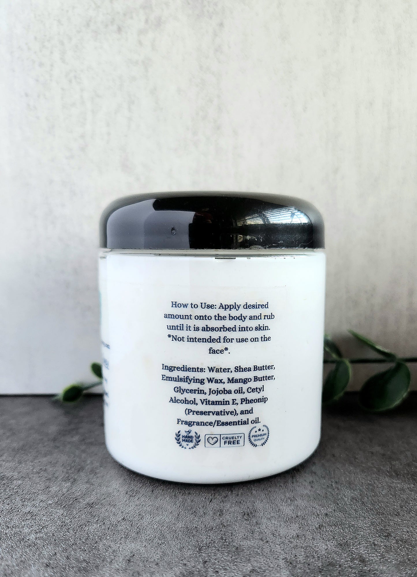 Oatmeal Milk & Honey Emulsified Body Butter Shea Butter and Mango Butter Moisturizing Body Butter 8 oz