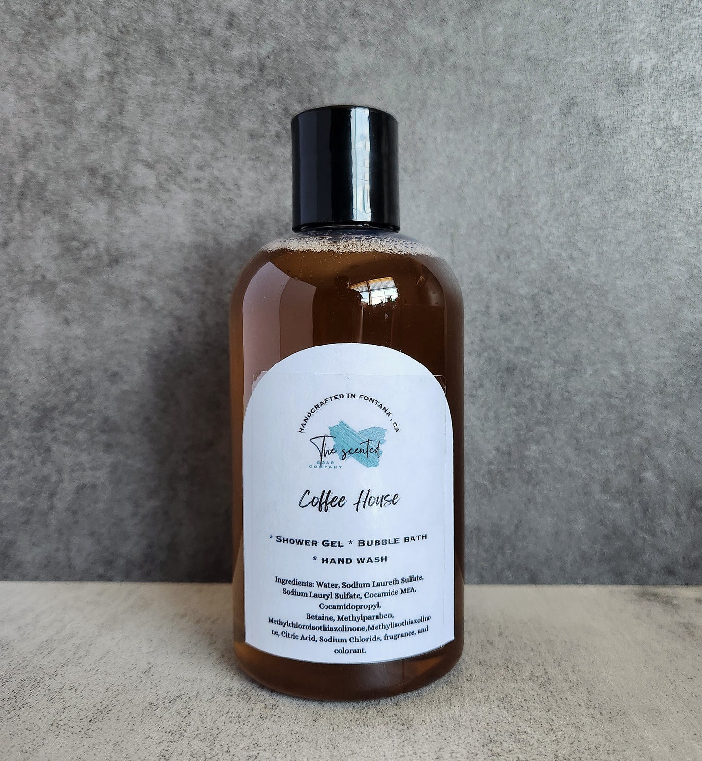 COFFEE HOUSE Shower Gel Body Wash Bubble Bath Hand Soap Liquid Soap 8 oz bottle