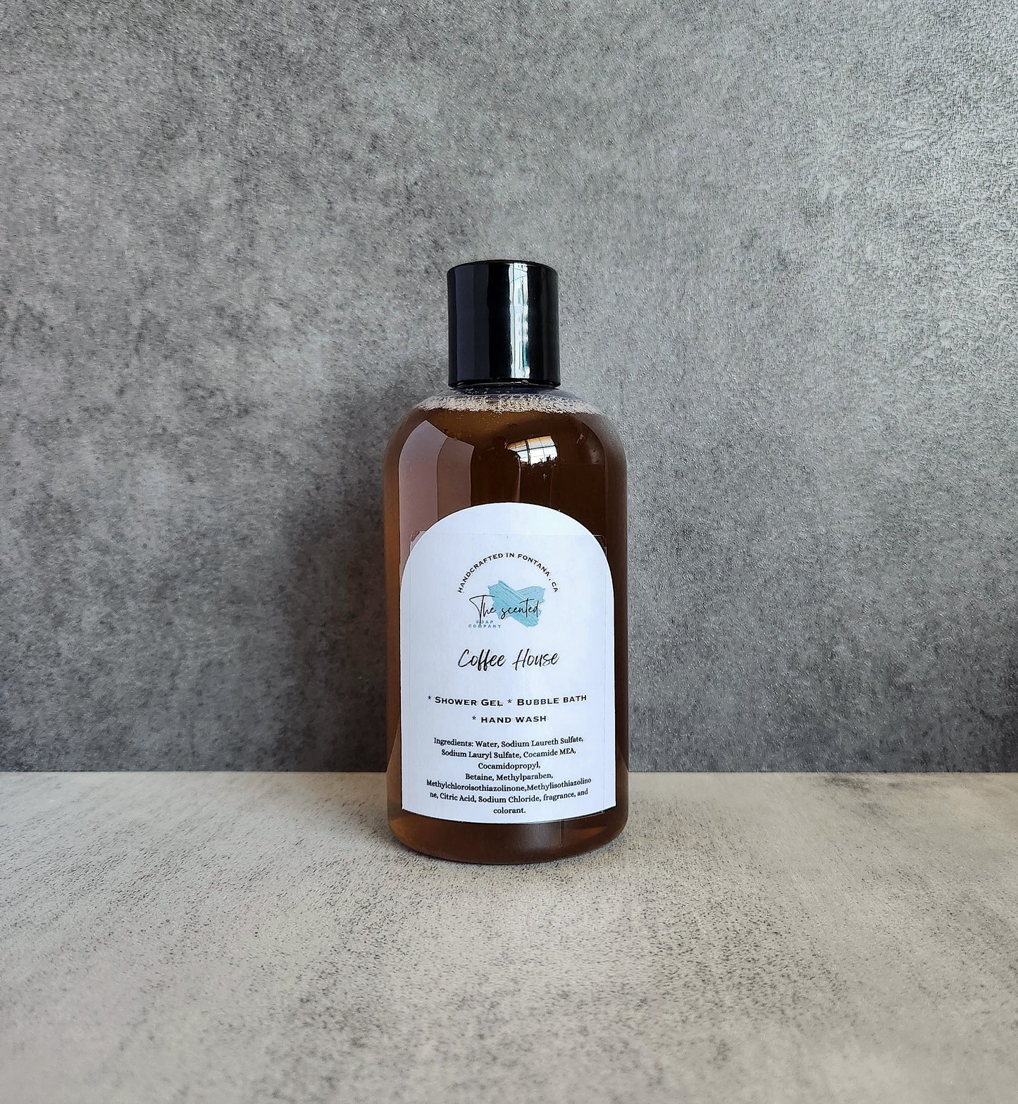 COFFEE HOUSE Shower Gel Body Wash Bubble Bath Hand Soap Liquid Soap 8 oz bottle