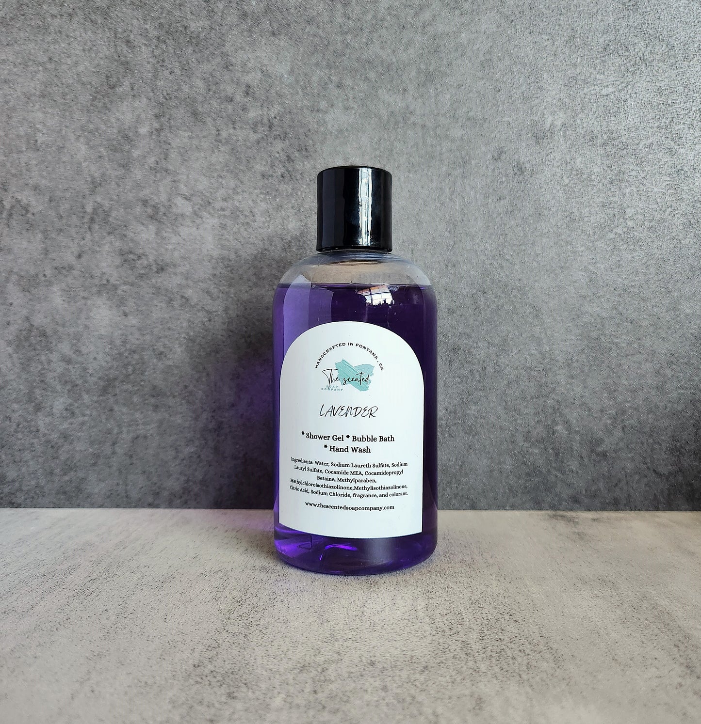 LAVENDER Shower Gel Body Wash Bubble Bath Hand Soap Liquid Soap 8 oz bottle