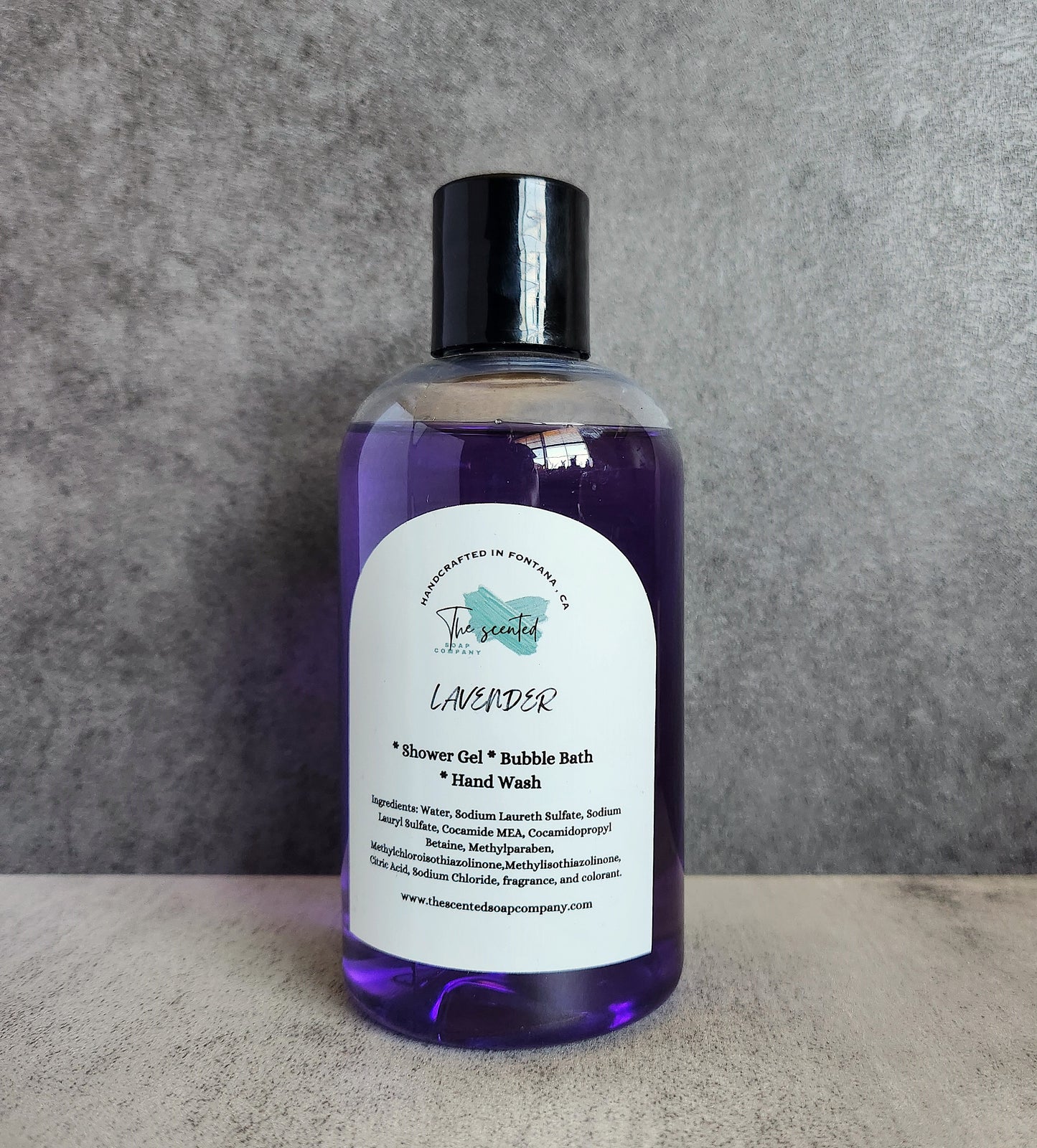 LAVENDER Shower Gel Body Wash Bubble Bath Hand Soap Liquid Soap 8 oz bottle