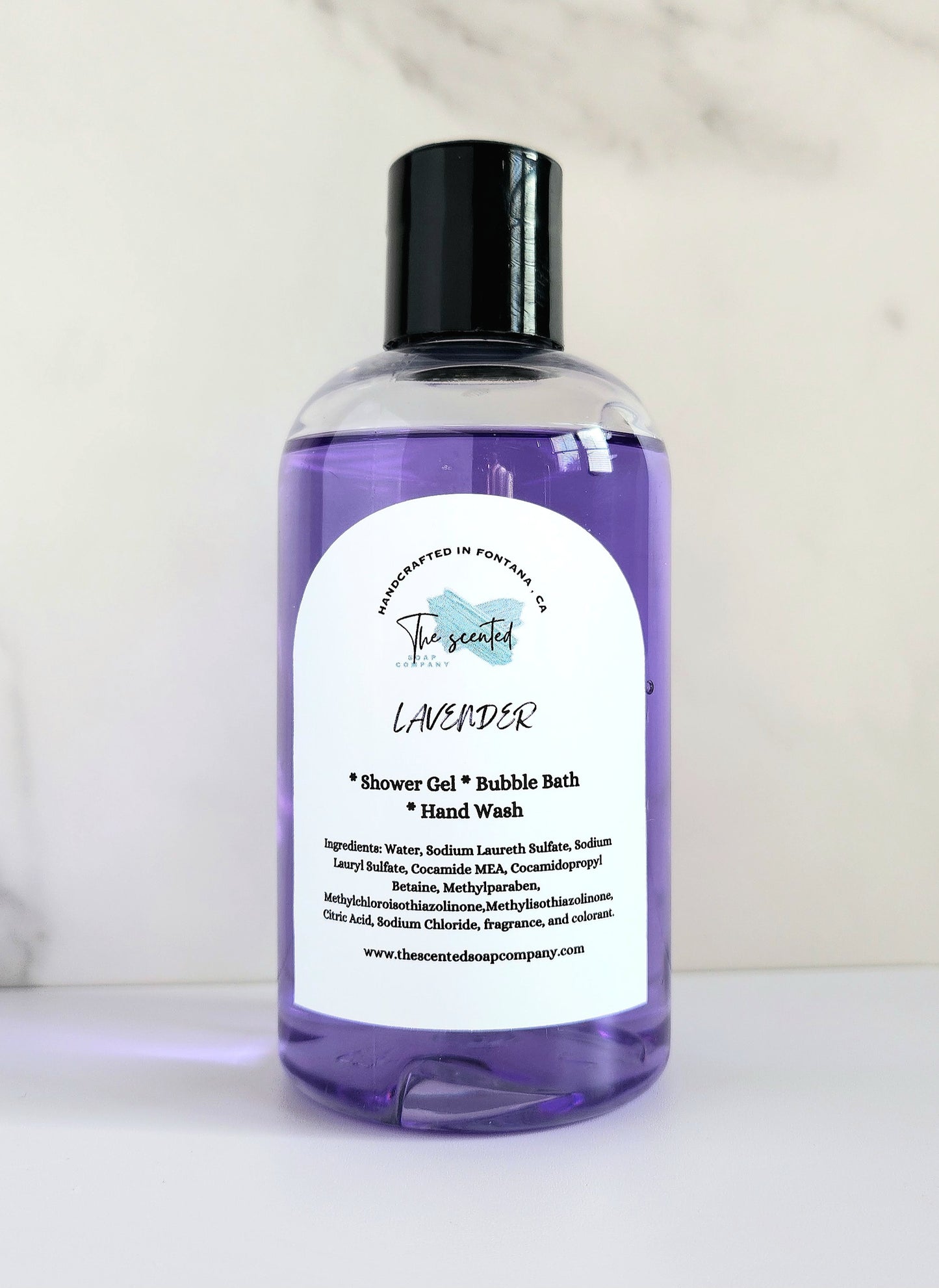 LAVENDER Shower Gel Body Wash Bubble Bath Hand Soap Liquid Soap 8 oz bottle