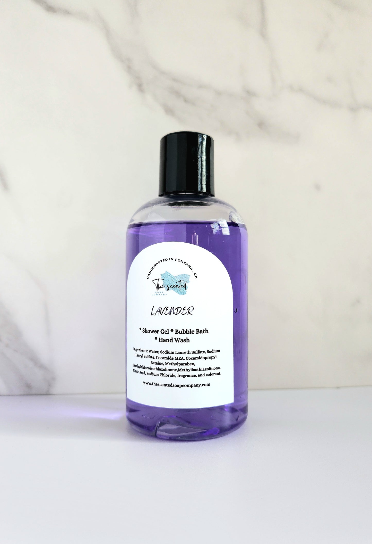 LAVENDER Shower Gel Body Wash Bubble Bath Hand Soap Liquid Soap 8 oz bottle