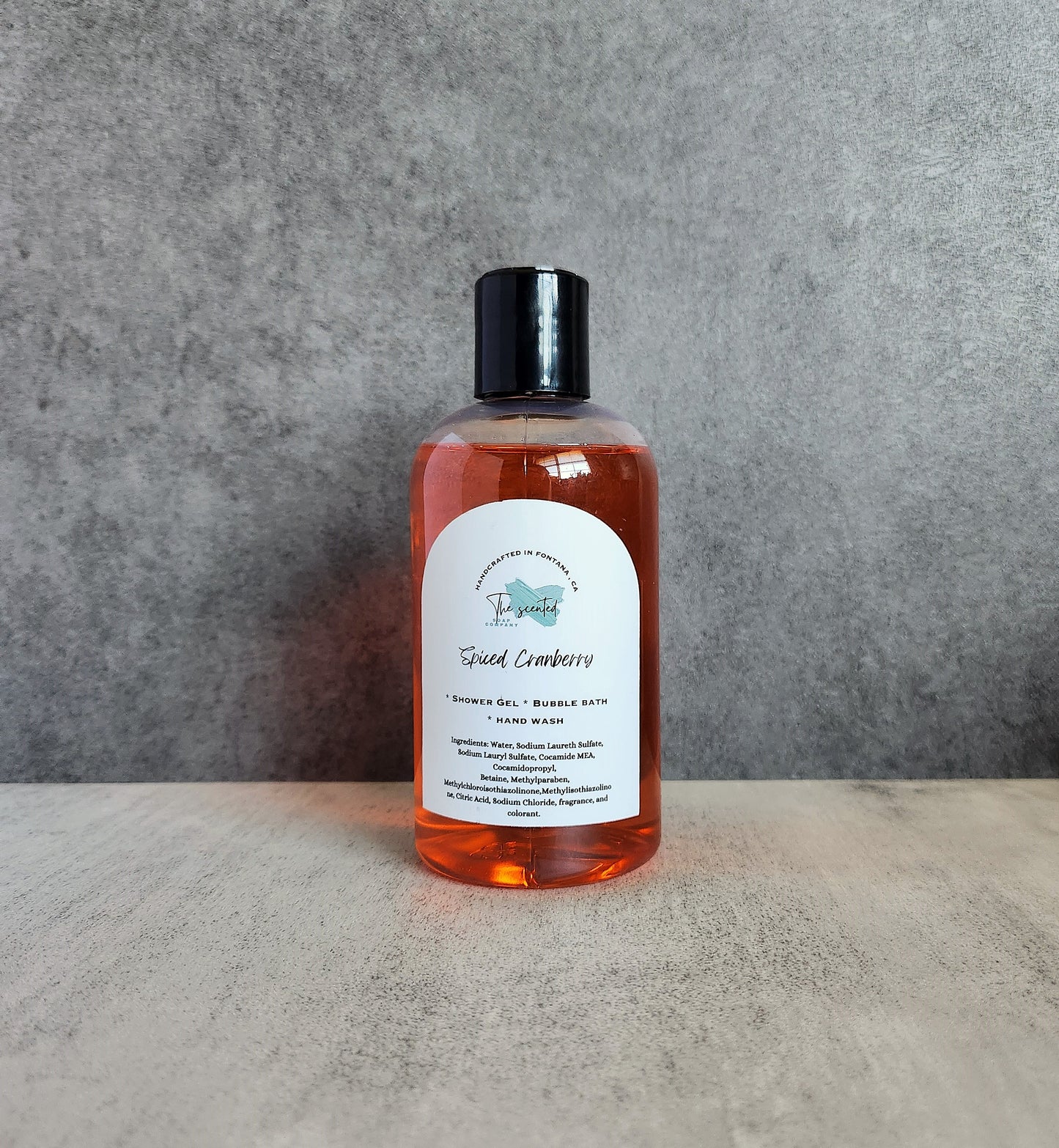 SPICED CRANBERRY Shower Gel Bubble Bath Hand Wash Body Wash 8 oz