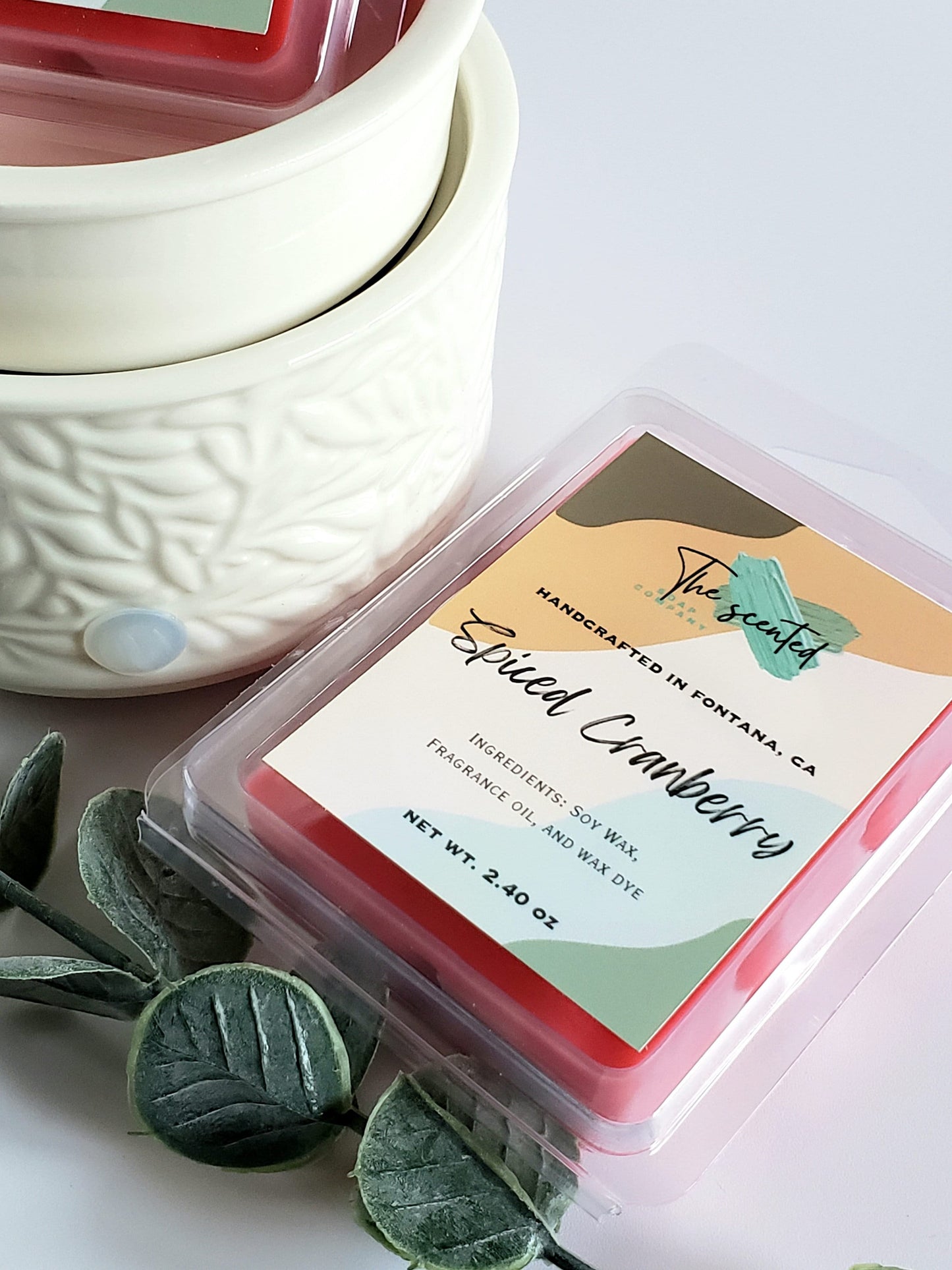 Wax Melts Soy Wax Melts Scented SPICED CRANBERRY Wax Melts Candle Wax Melts 6 Cavity Clamshell Wax Melts