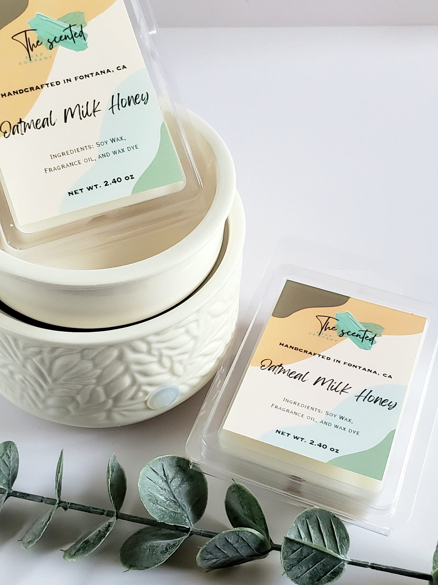 Wax Melts Soy Wax Melts Scented OATMEAL MILK and HONEY Wax Melts Candle Wax Melts 6 Cavity Clamshell Wax Melts