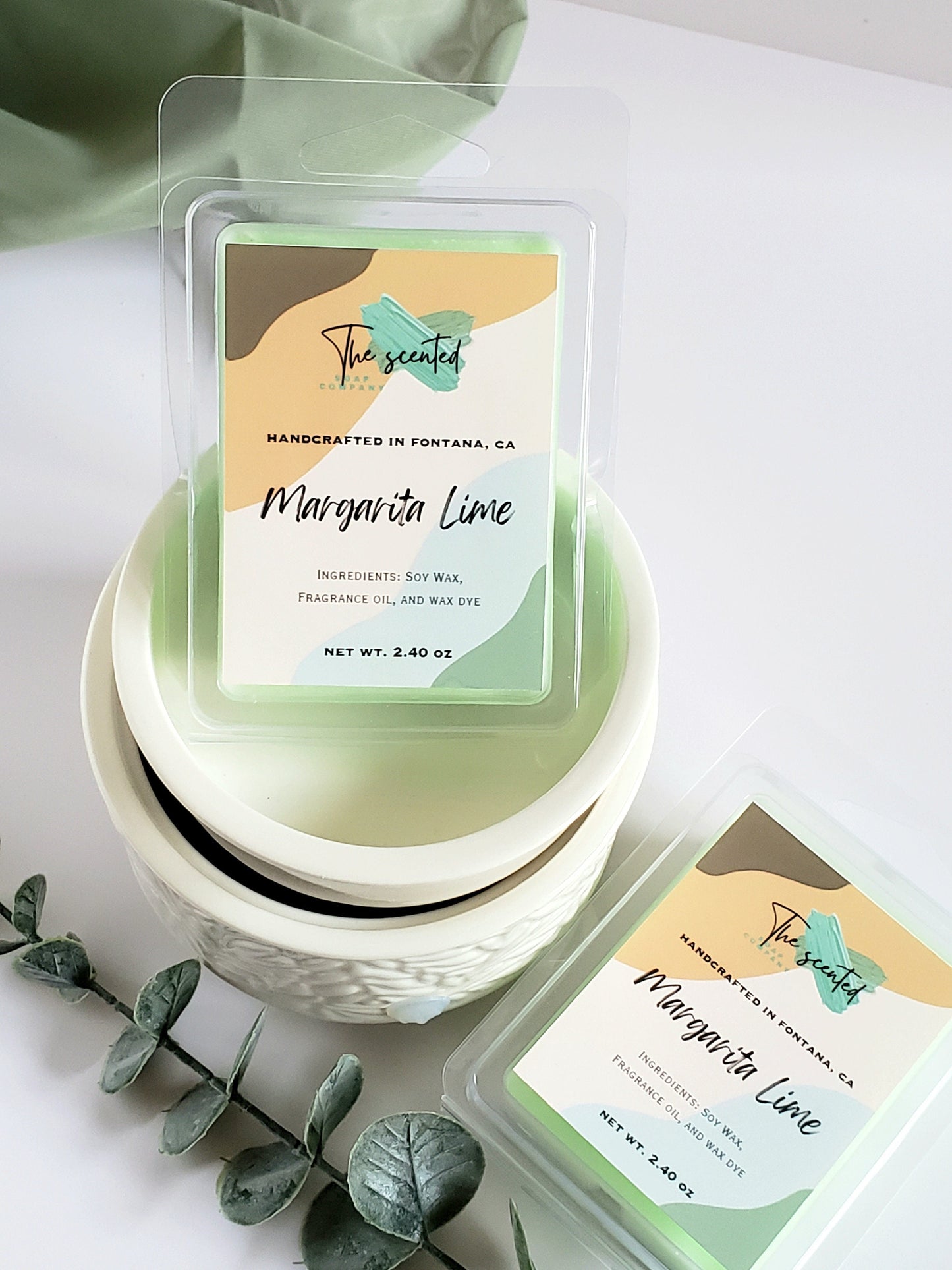 Wax Melts Soy Wax Melts Scented MARGARITA LIME Wax Melts Candle Wax Melts 6 Cavity Clamshell Wax Melts