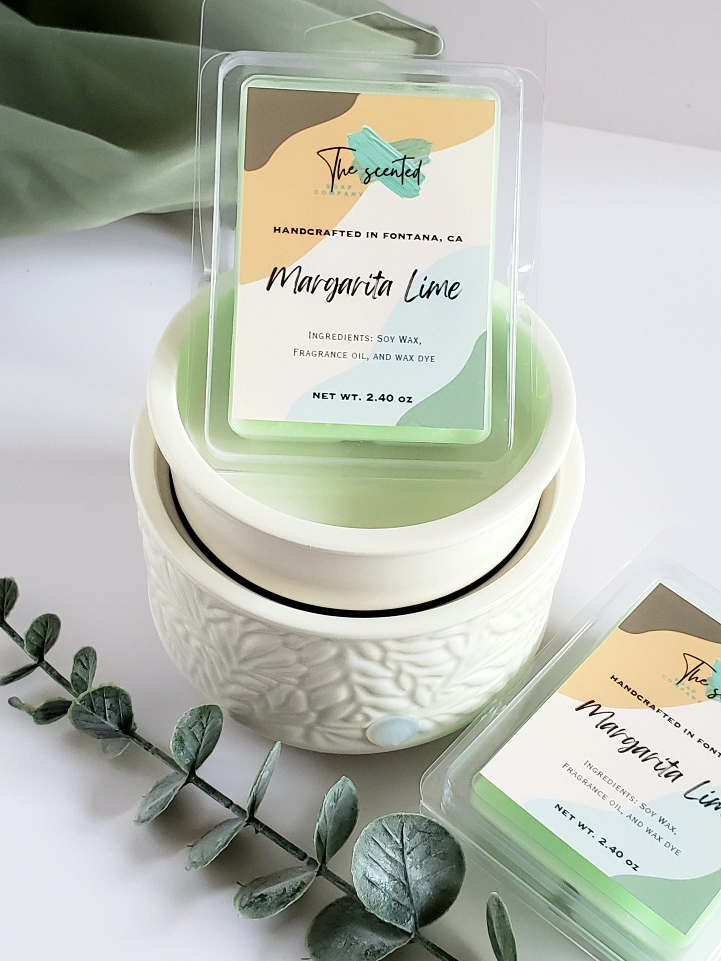 Wax Melts Soy Wax Melts Scented MARGARITA LIME Wax Melts Candle Wax Melts 6 Cavity Clamshell Wax Melts