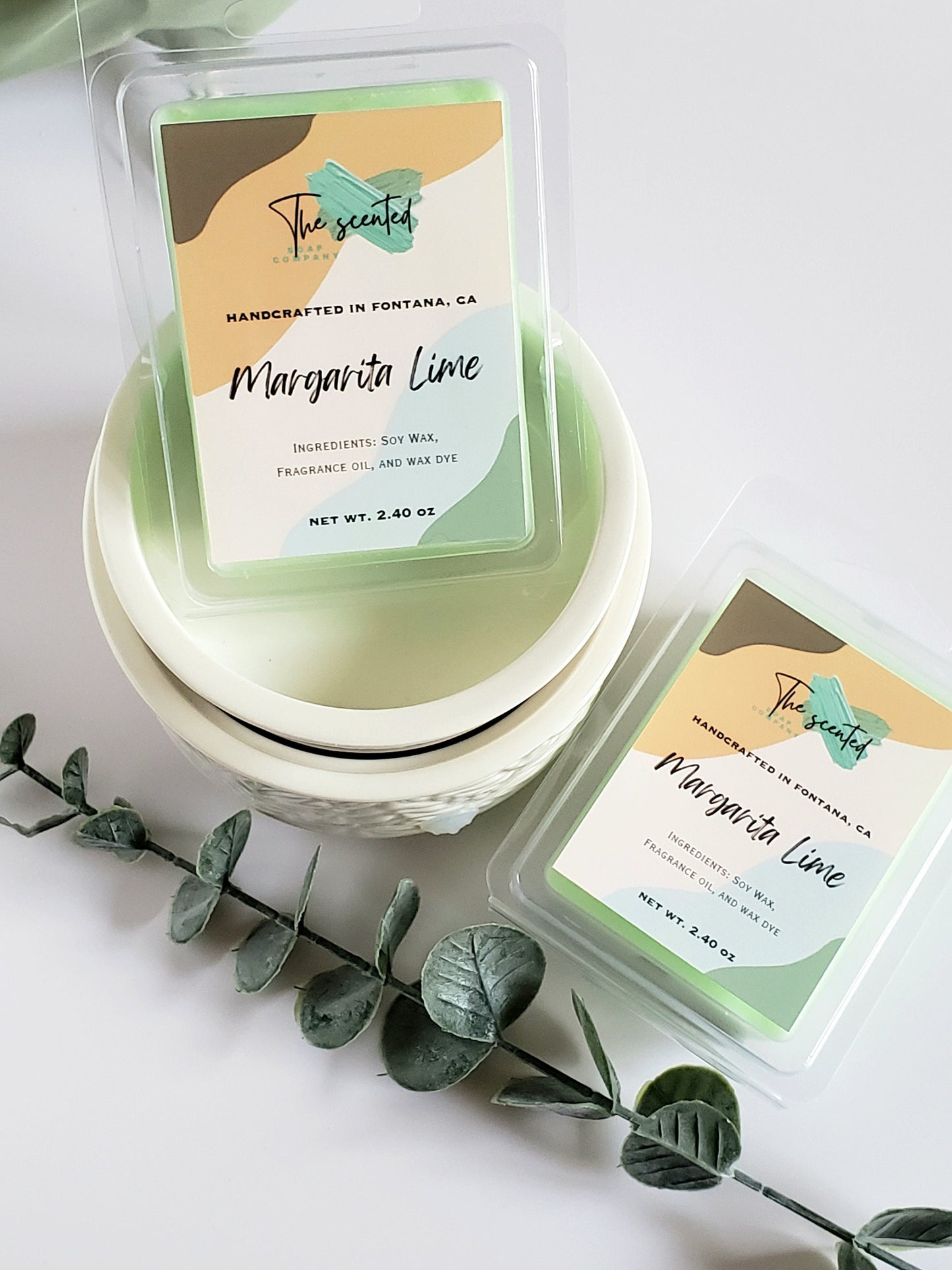 Wax Melts Soy Wax Melts Scented MARGARITA LIME Wax Melts Candle Wax Melts 6 Cavity Clamshell Wax Melts