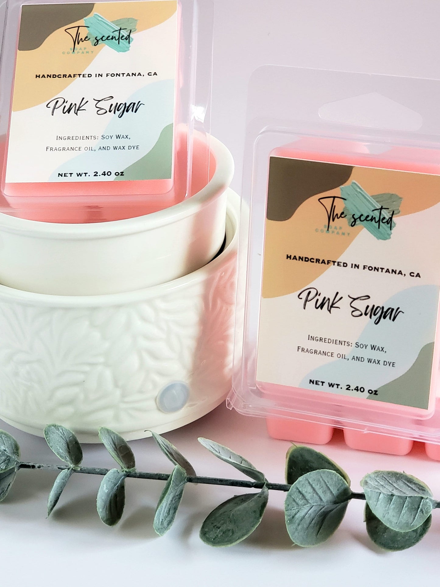 Wax Melts Soy Wax Melts Scented PINK SUGAR Wax Melts Candle Wax Melts 6 Cavity Clamshell Wax Melts