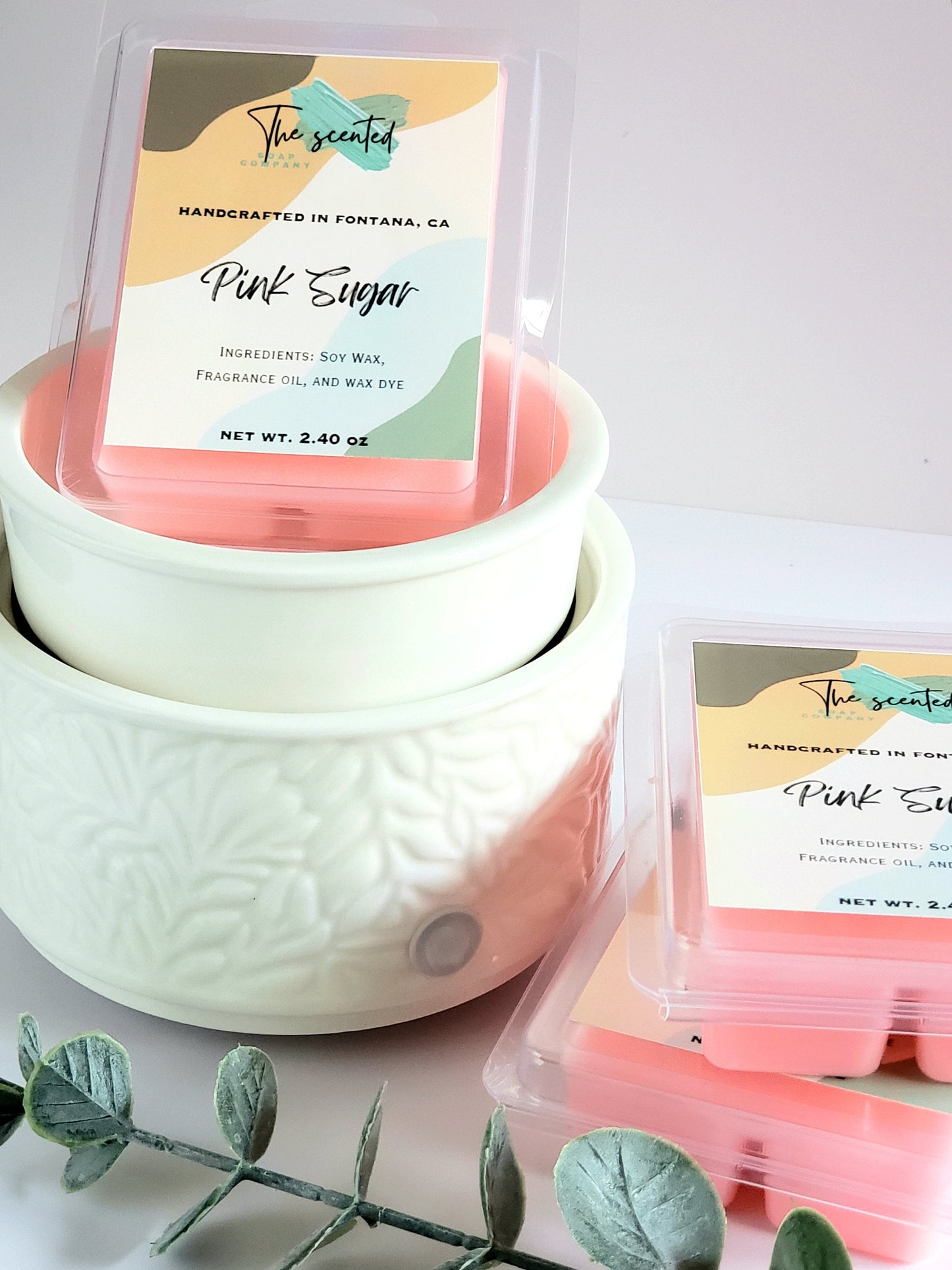 Wax Melts Soy Wax Melts Scented PINK SUGAR Wax Melts Candle Wax Melts 6 Cavity Clamshell Wax Melts