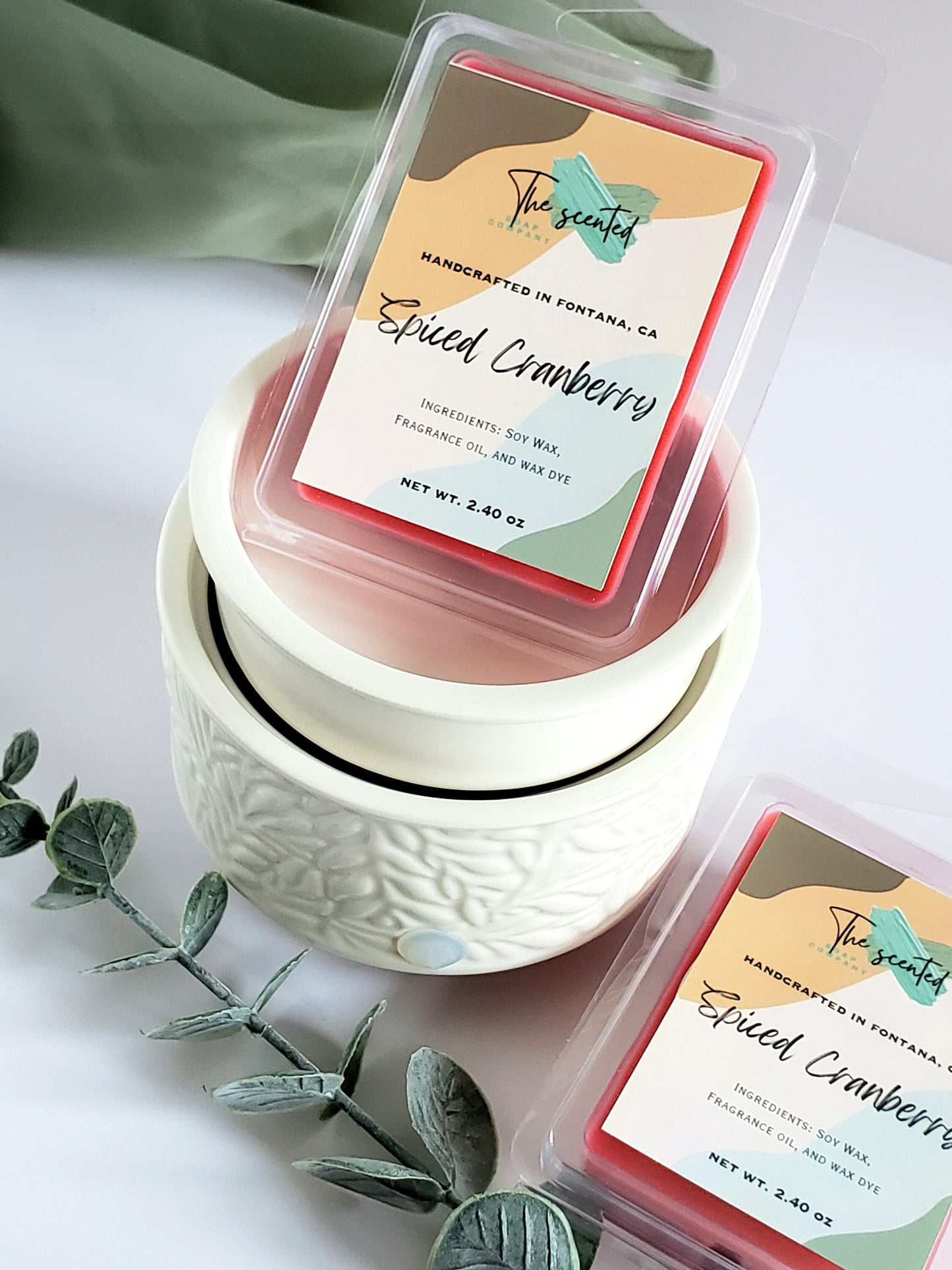 Wax Melts Soy Wax Melts Scented SPICED CRANBERRY Wax Melts Candle Wax Melts 6 Cavity Clamshell Wax Melts