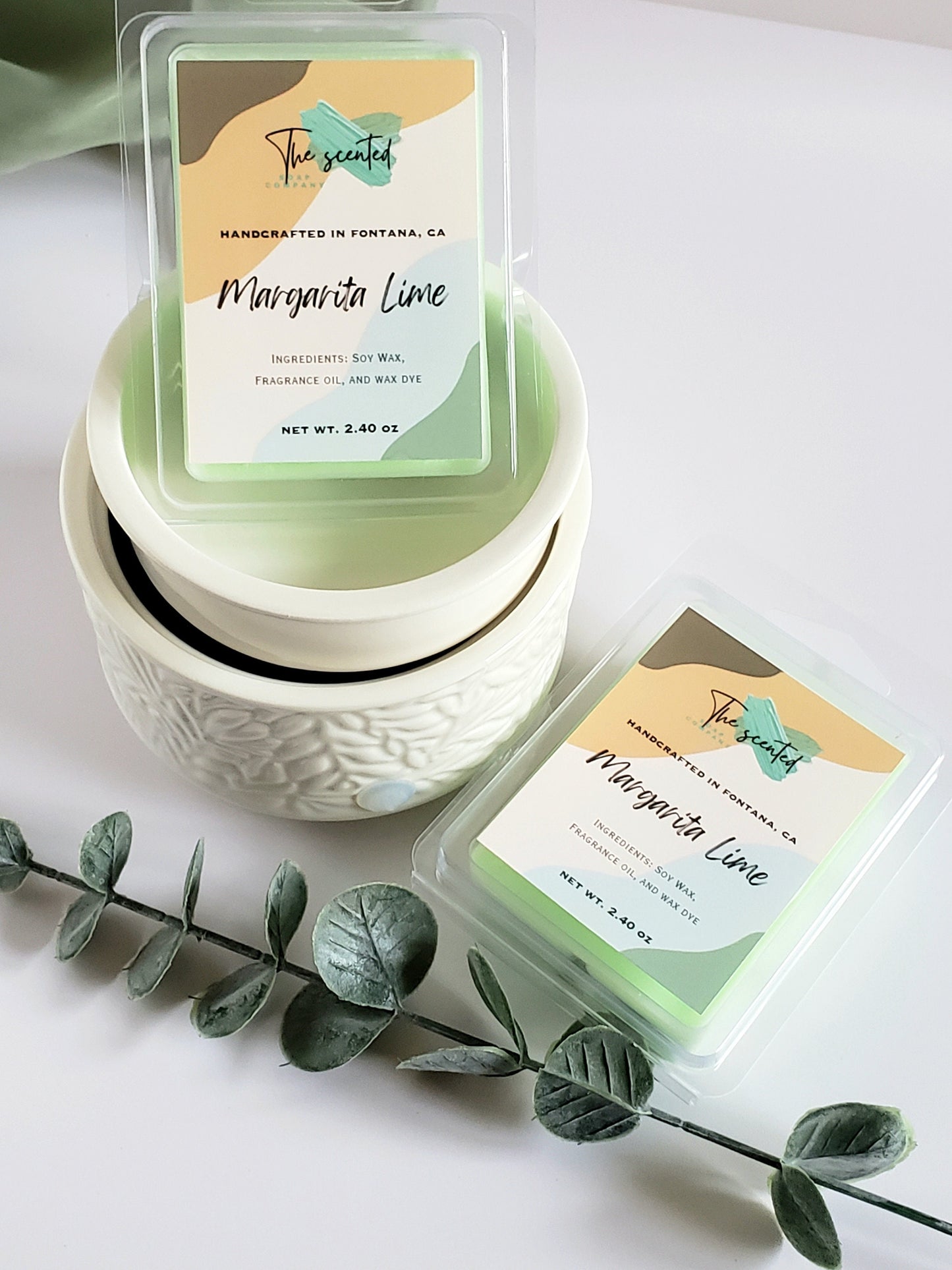 Wax Melts Soy Wax Melts Scented MARGARITA LIME Wax Melts Candle Wax Melts 6 Cavity Clamshell Wax Melts