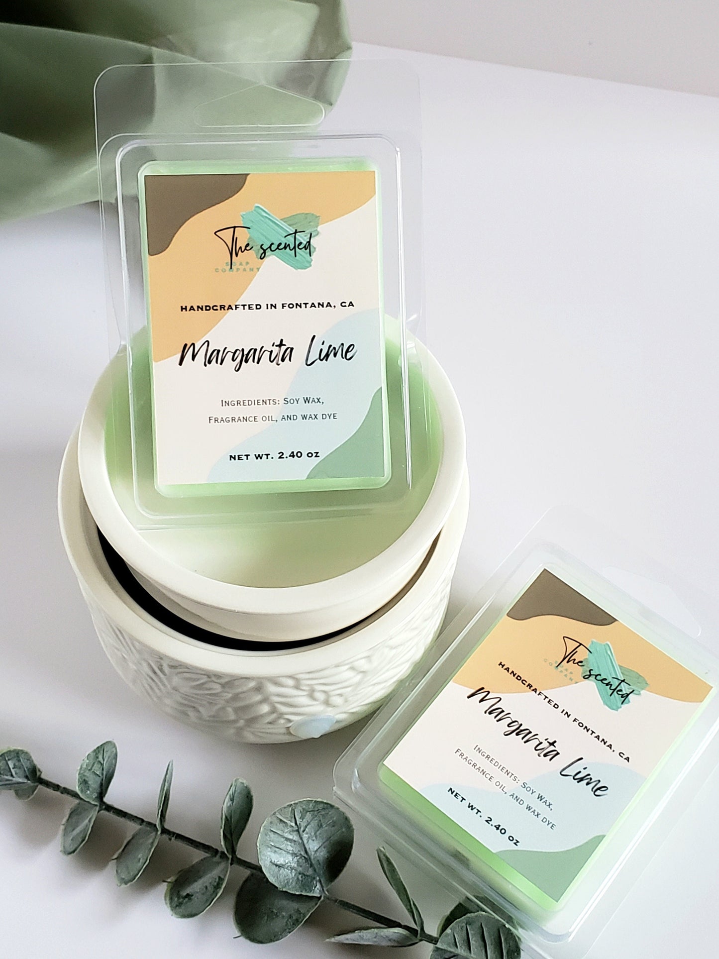 Wax Melts Soy Wax Melts Scented MARGARITA LIME Wax Melts Candle Wax Melts 6 Cavity Clamshell Wax Melts