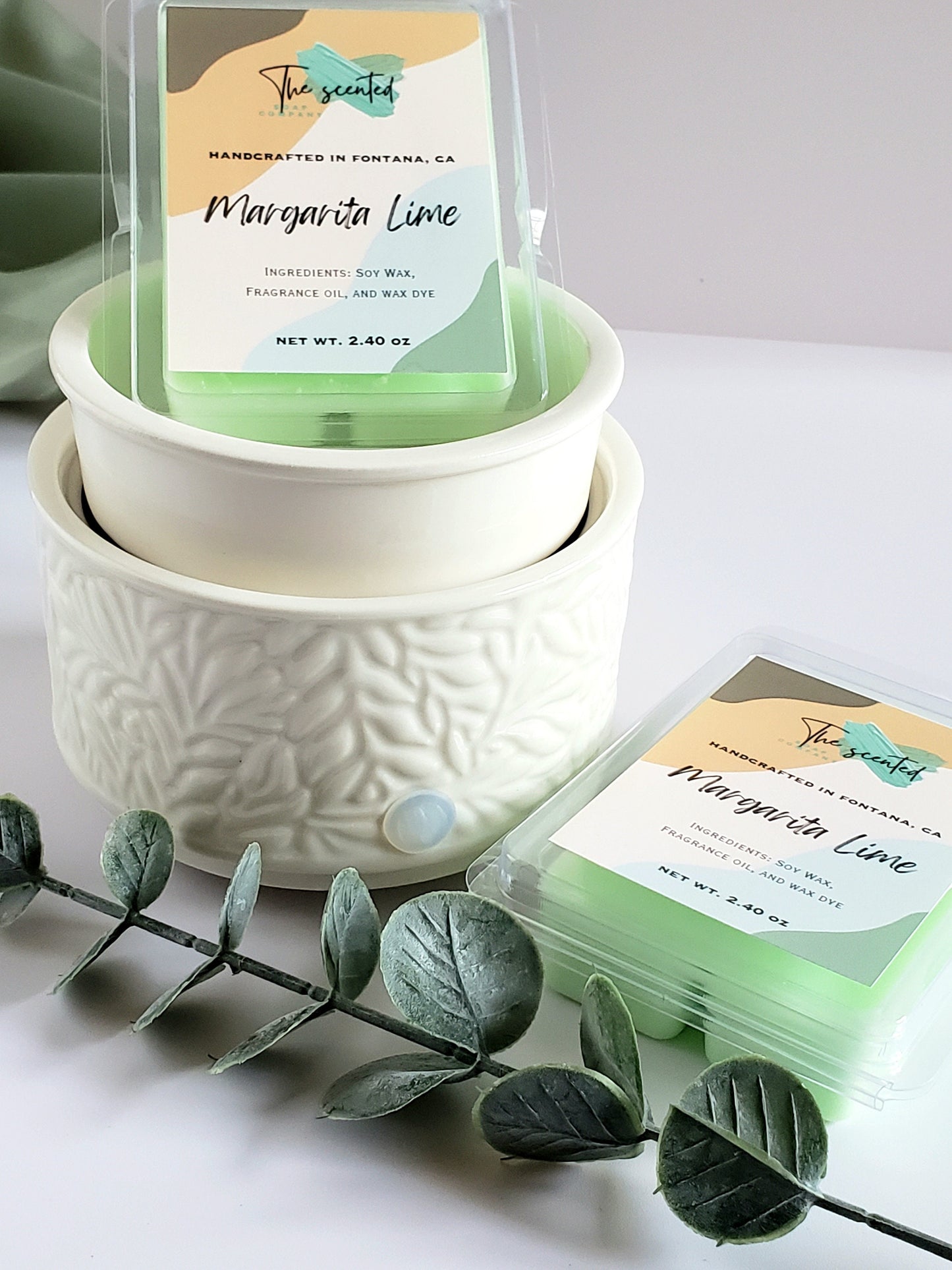 Wax Melts Soy Wax Melts Scented MARGARITA LIME Wax Melts Candle Wax Melts 6 Cavity Clamshell Wax Melts