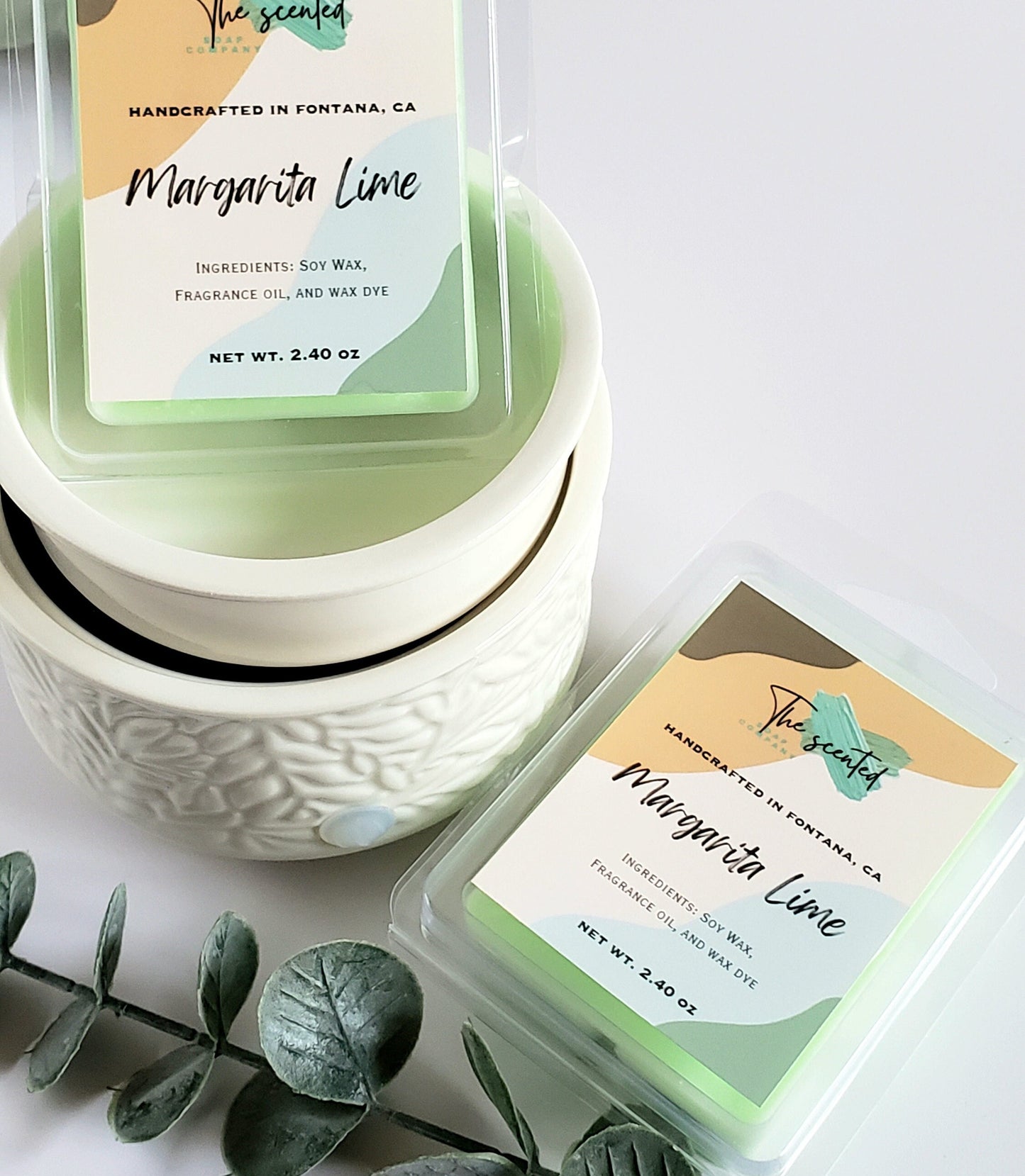 Wax Melts Soy Wax Melts Scented MARGARITA LIME Wax Melts Candle Wax Melts 6 Cavity Clamshell Wax Melts